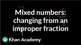 Improper Fractions and Mixed Numbers