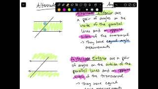 Alternate Angles and Transversals